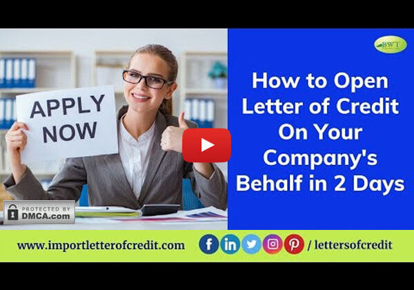 Letter of Credit Application - How to Open LC – LC Providers